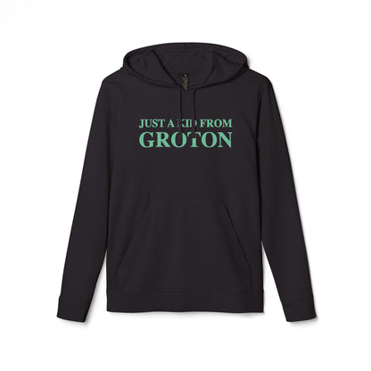 just a kid from groton // groton connecticut unisex adidas hoodie sweatshirts  // finding connecticut 