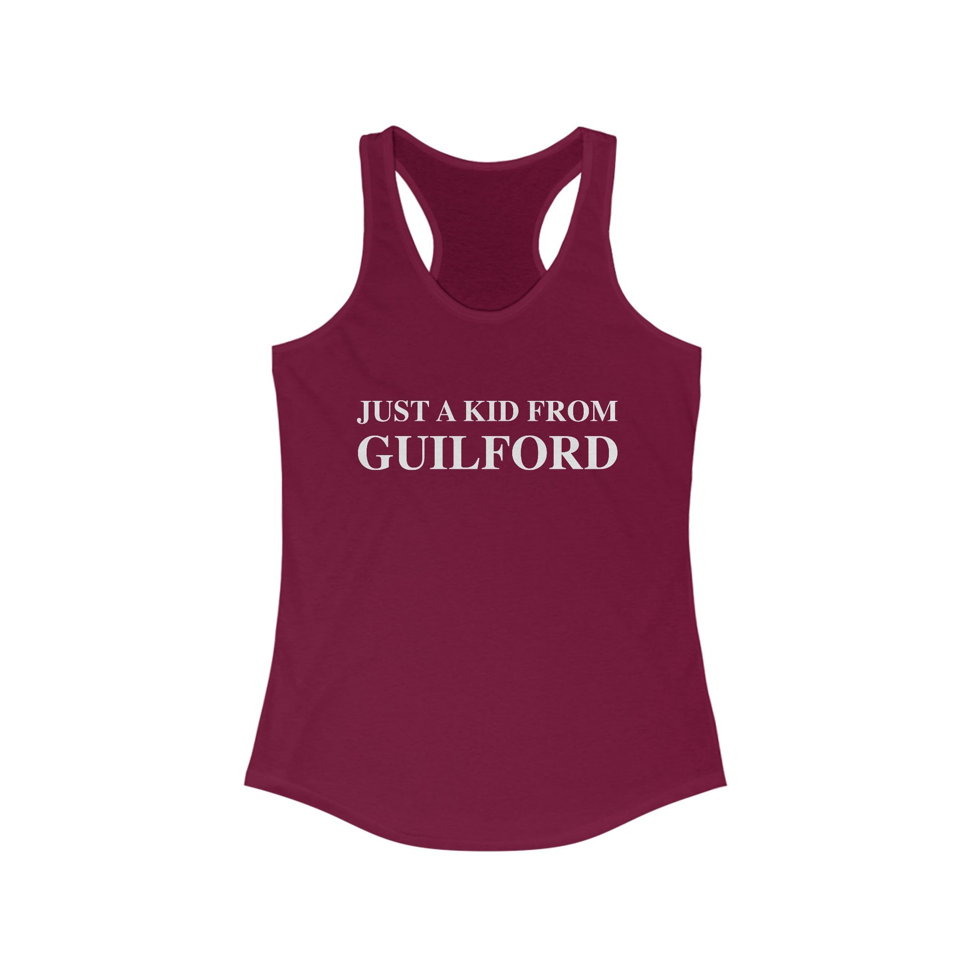 just a kid from guilford // guilford ct womens tank top shirts  // finding connecticut 