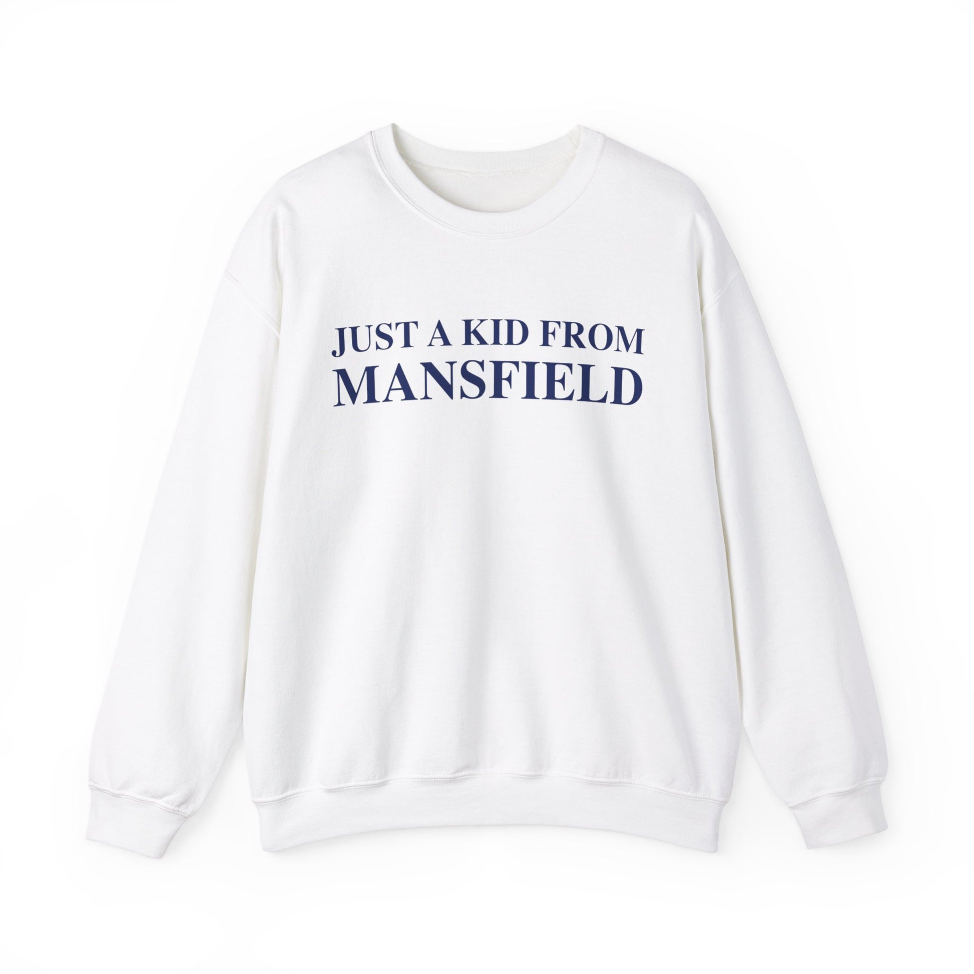 just a kid from mansfield // mansfield connecticut unisex sweatshirt  // finding connecticut 