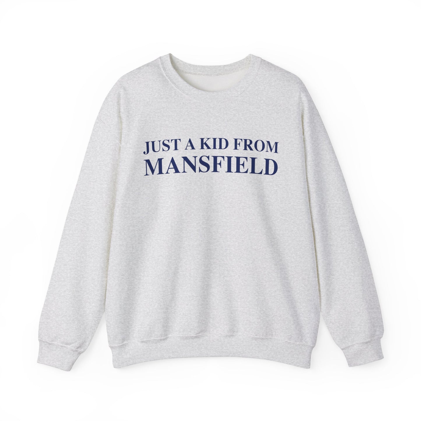 just a kid from mansfield // mansfield connecticut unisex sweatshirt  // finding connecticut 