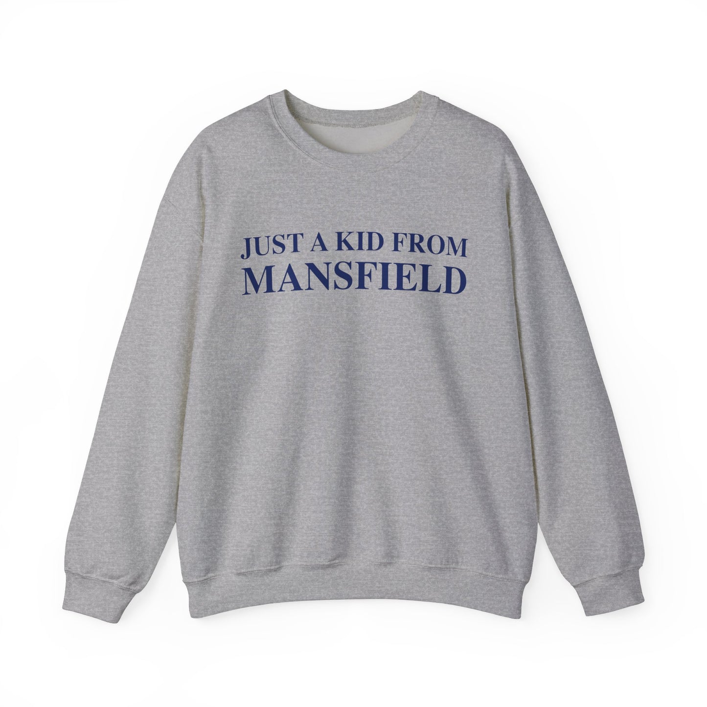 just a kid from mansfield // mansfield connecticut unisex sweatshirt  // finding connecticut 