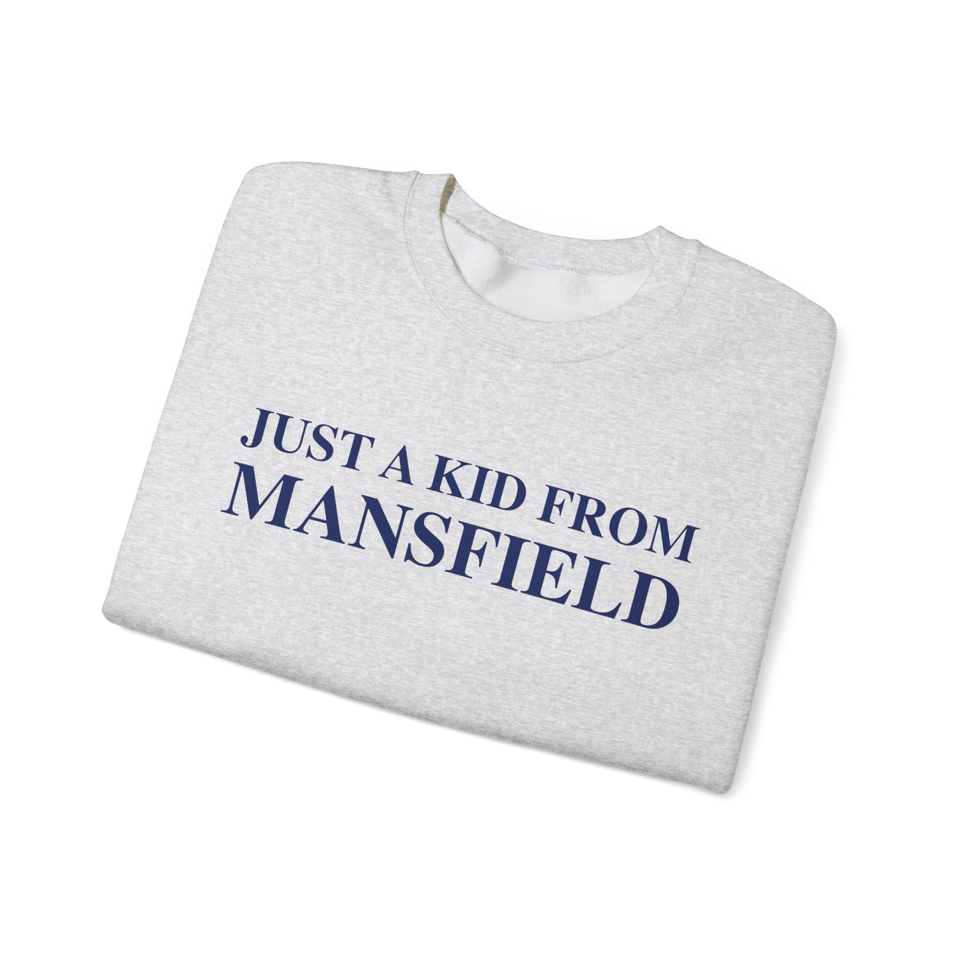just a kid from mansfield // mansfield connecticut unisex sweatshirt  // finding connecticut 