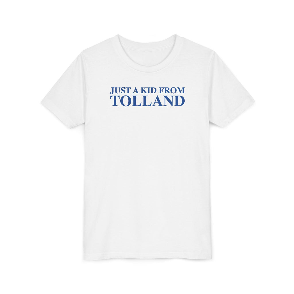 just a kid from tolland t shirt - tolland connecticut gifts and merch by finding connecticut 