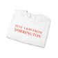 just a kid from torrington // finding connecticut unisex sweatshirt // finding connecticut 