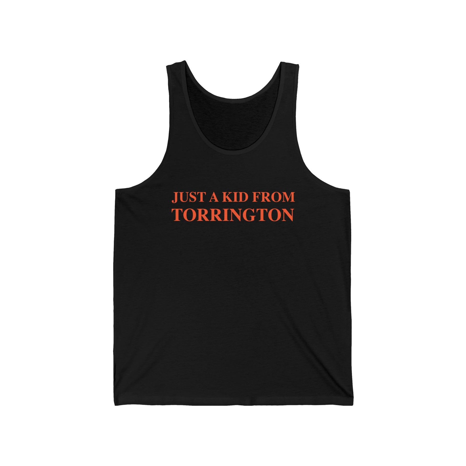 just a kid from torrington // finding connecticut unisex tank top shirts   // finding connecticut 