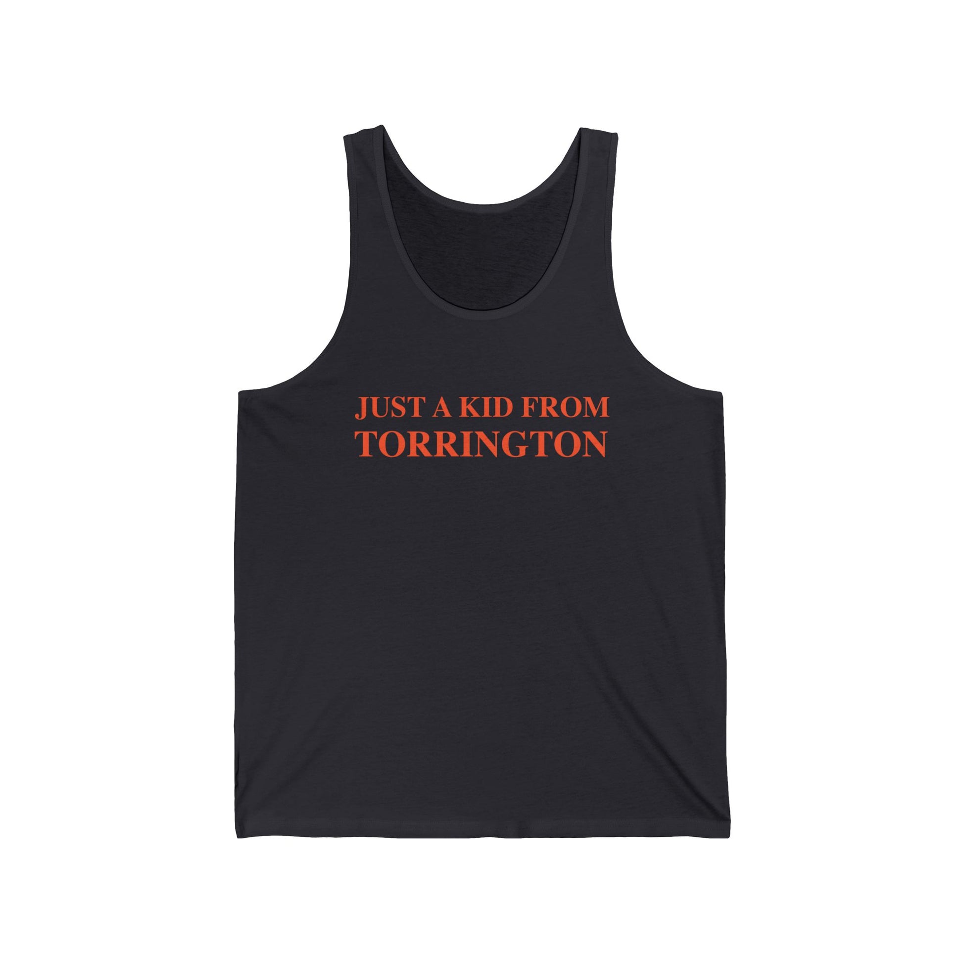 just a kid from torrington // finding connecticut unisex tank top shirts   // finding connecticut 