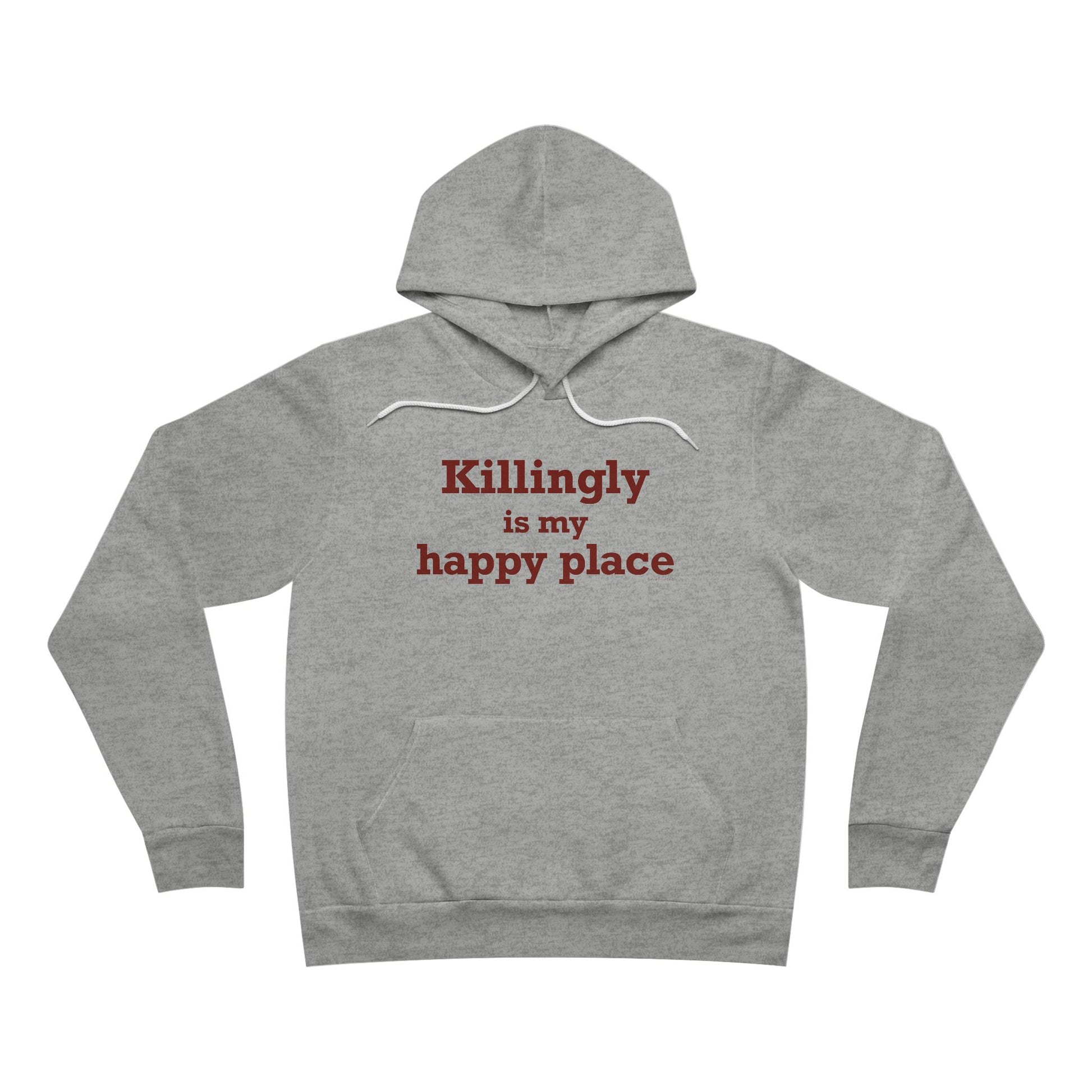 killingly is my happy place// killingly connecticut hoodie sweatshirt // killingly connecticut gifts and merch  / finding connecticut 
