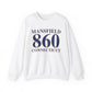 mansfield 860 Connecticut // mansfield Connecticut unisex sweatshirts // finding connecticut 