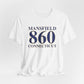 mansfield 860 Connecticut // mansfield Connecticut unisex t shirt // finding connecticut 