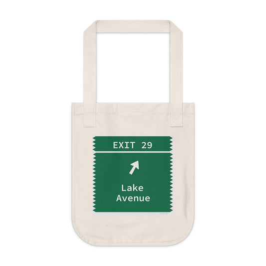 merrit parkway exit 29 tote bag - greenwich Connecticut gifts and merch by Finding Connecticut 