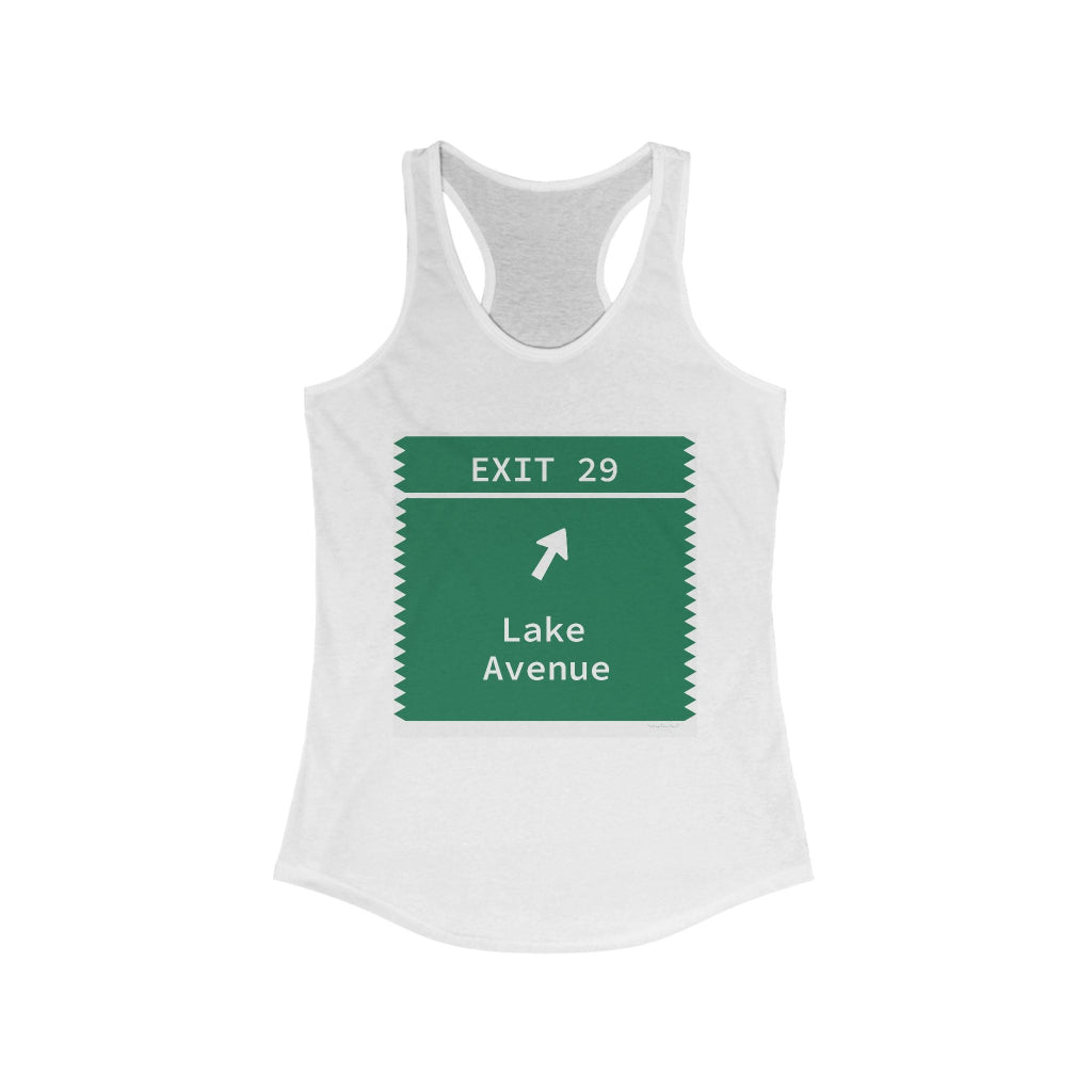 merrit parkway exit 29 womens tank top shirt - Greenwich Connecticut gifts and merch by Finding Connecticut 
