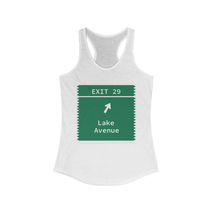 merrit parkway exit 29 womens tank top shirt - Greenwich Connecticut gifts and merch by Finding Connecticut 