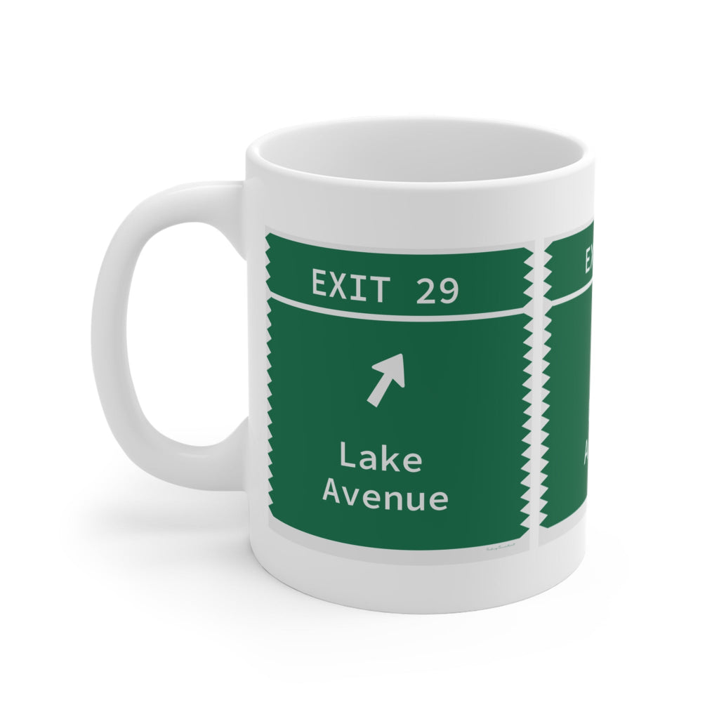 merritt Parkway Exit 29 mug - Greenwich Connecticut gifts and merch by Finding Connectiuct 
