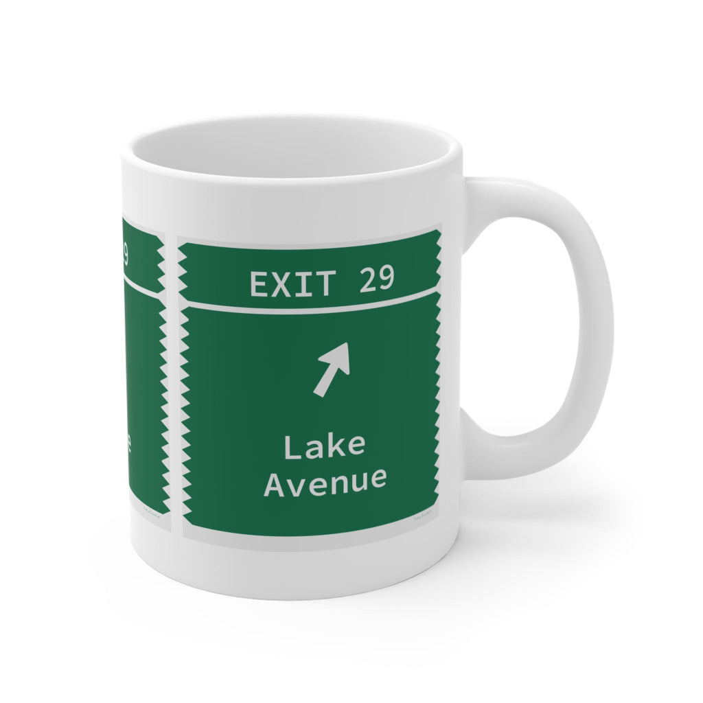 merritt Parkway Exit 29 mug - Greenwich Connecticut gifts and merch by Finding Connectiuct 