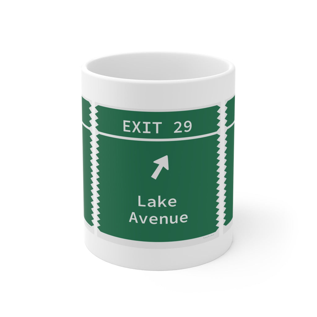 merritt Parkway Exit 29 mug - Greenwich Connecticut gifts and merch by Finding Connectiuct 
