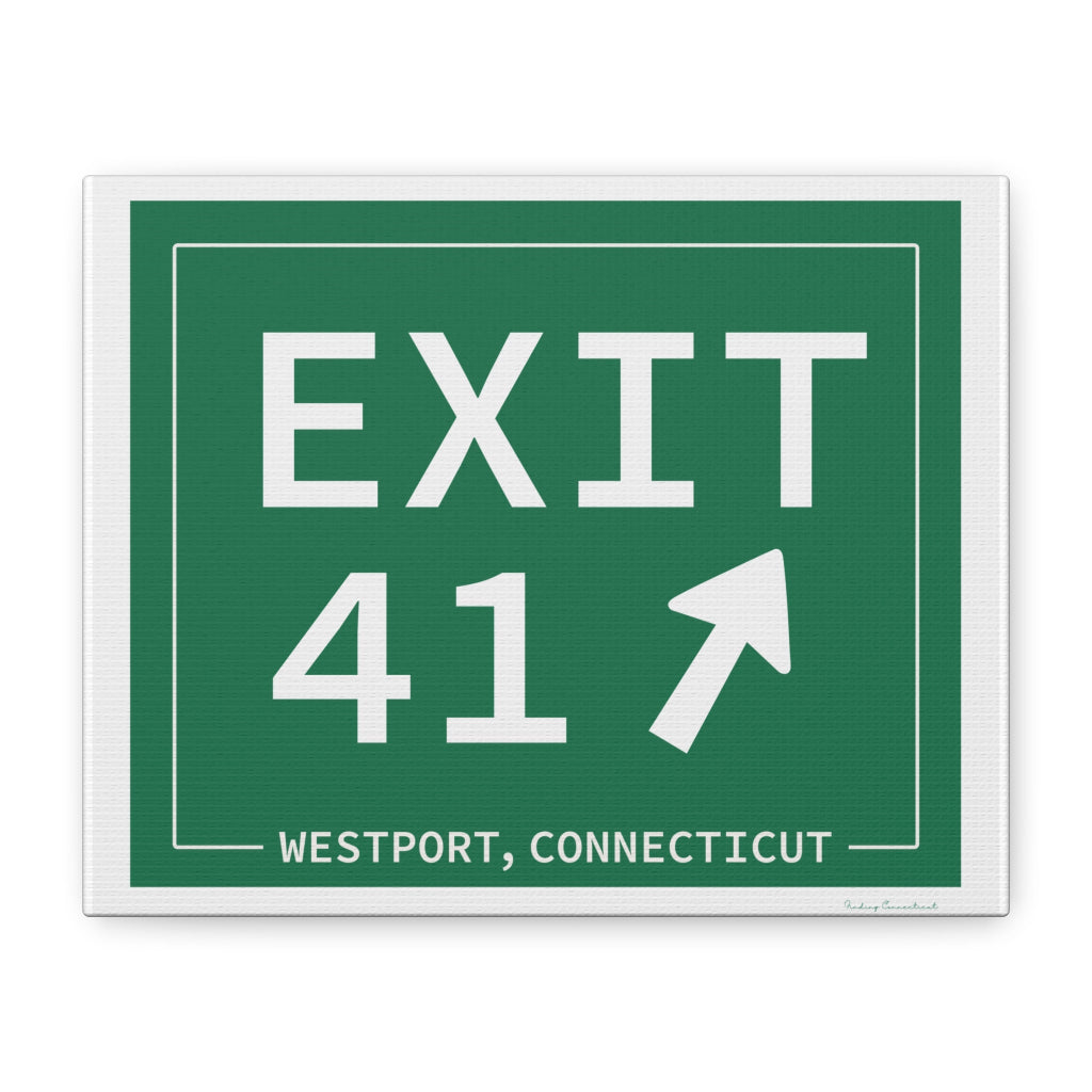 merritt parkway exit 41 art decor - Westport Connecticut gifts and merch by Finidng connecticut 
