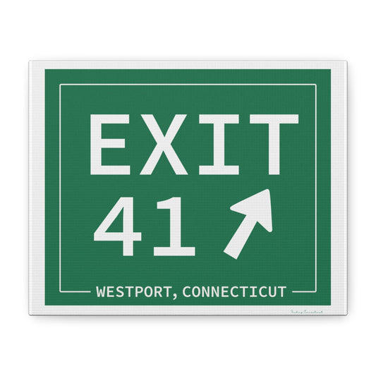 merritt parkway exit 41 art decor - Westport Connecticut gifts and merch by Finidng connecticut 