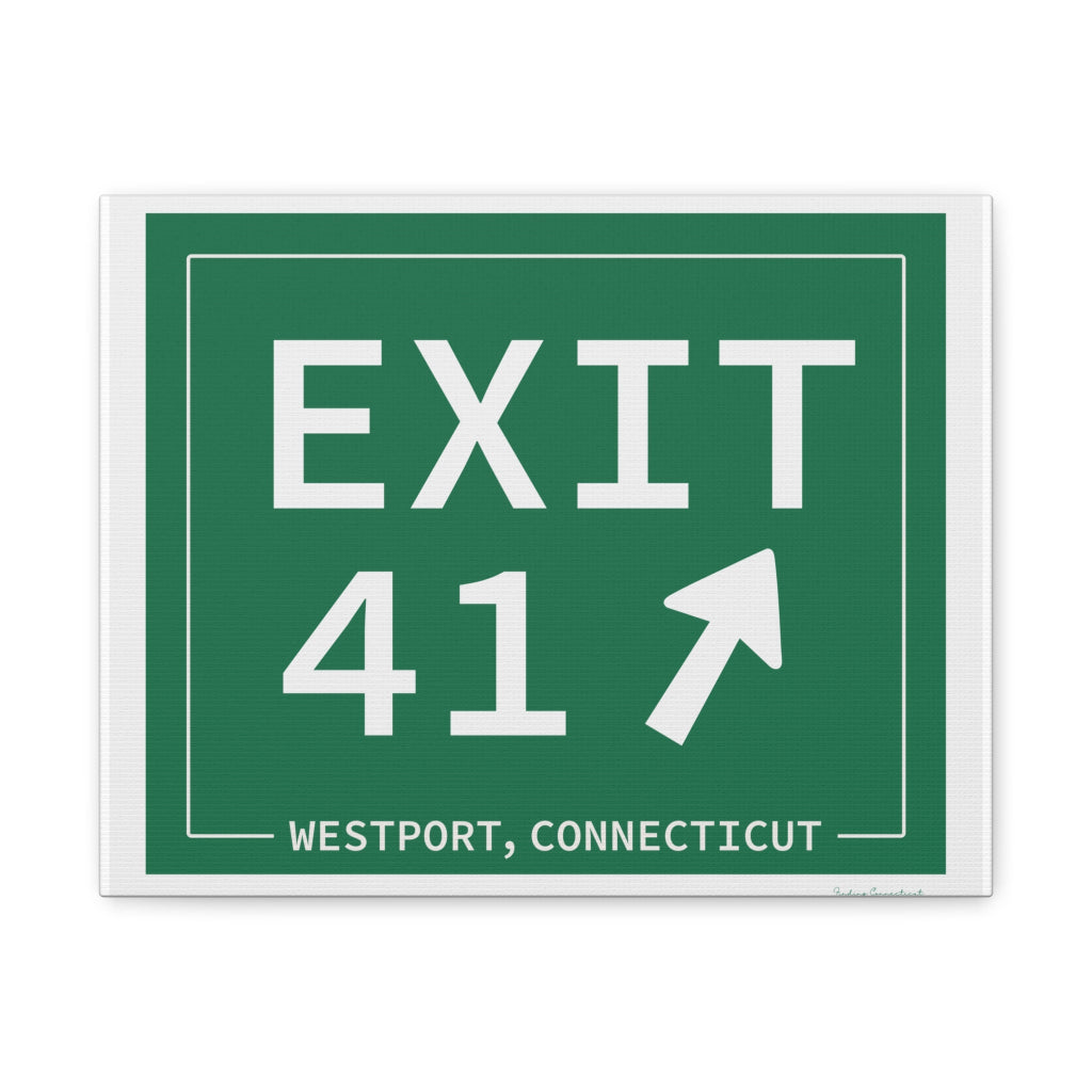 merritt parkway exit 41 art decor - Westport Connecticut gifts and merch by Finidng connecticut 
