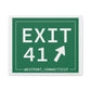 merritt parkway exit 41 art decor - Westport Connecticut gifts and merch by Finidng connecticut 