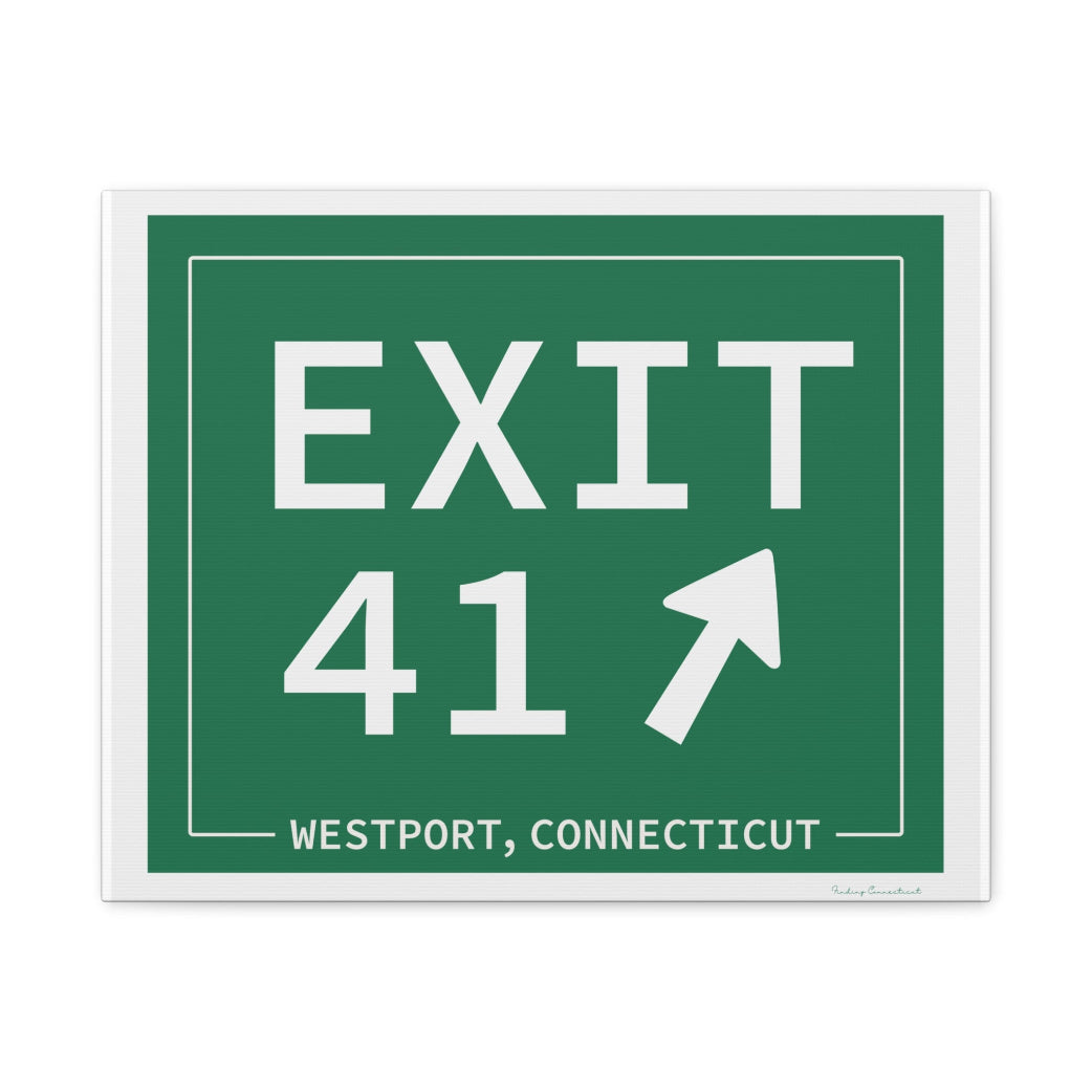 merritt parkway exit 41 art decor - Westport Connecticut gifts and merch by Finidng connecticut 