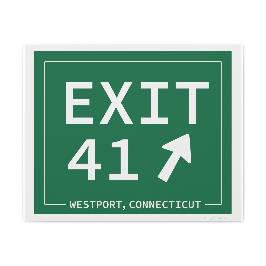 merritt parkway exit 41 art decor - Westport Connecticut gifts and merch by Finidng connecticut 