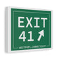 merritt parkway exit 41 art decor - Westport Connecticut gifts and merch by Finidng connecticut 