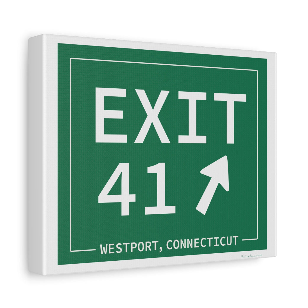 merritt parkway exit 41 art decor - Westport Connecticut gifts and merch by Finidng connecticut 