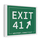 merritt parkway exit 41 art decor - Westport Connecticut gifts and merch by Finidng connecticut 