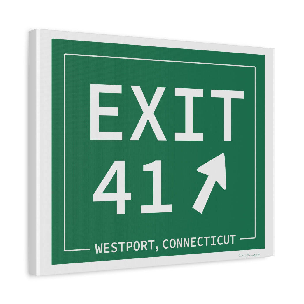 merritt parkway exit 41 art decor - Westport Connecticut gifts and merch by Finidng connecticut 