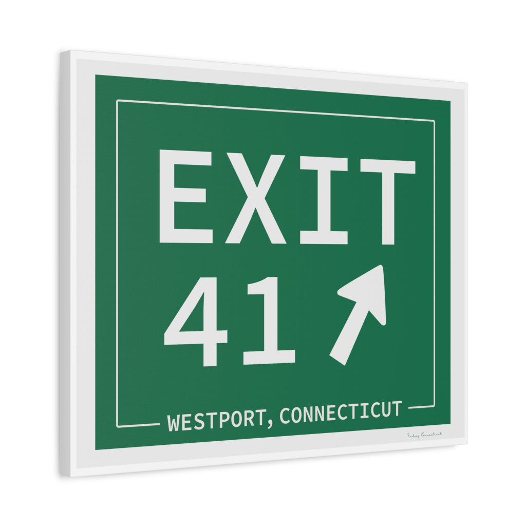merritt parkway exit 41 art decor - Westport Connecticut gifts and merch by Finidng connecticut 