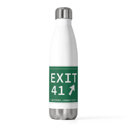 merritt parkway exit 41 water bottle - Westport Connecticut gifts and merch by Finding Connectcut 