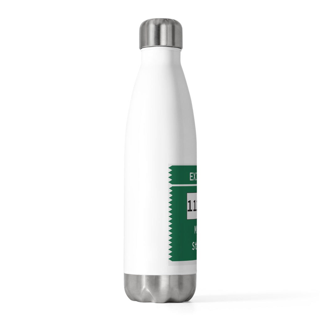 merritt parkway exit 48 water bottle - merritt parkway and Trumbull Connecticut gifts and merch by Finding Connecticut 