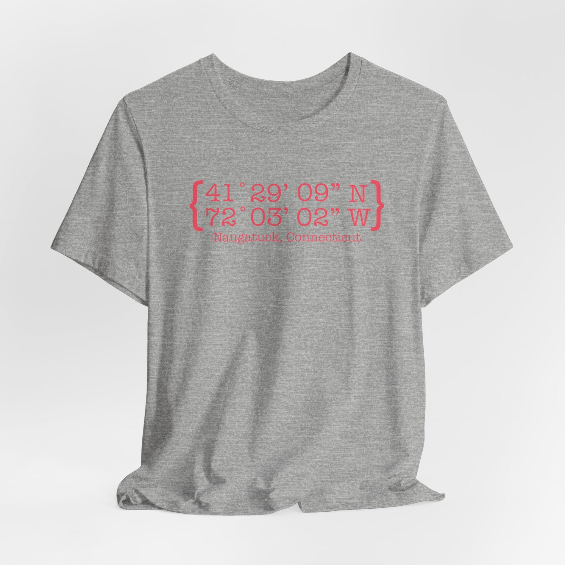 naugatuck coordinates // naugatuck connecticut unisex t shirts // finding connecticut