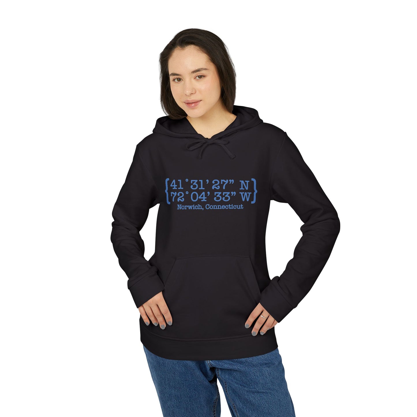 norwich Coordinates // norwich connecticut Adidas unisex hoodie sweatshirt  // finding connecticut 