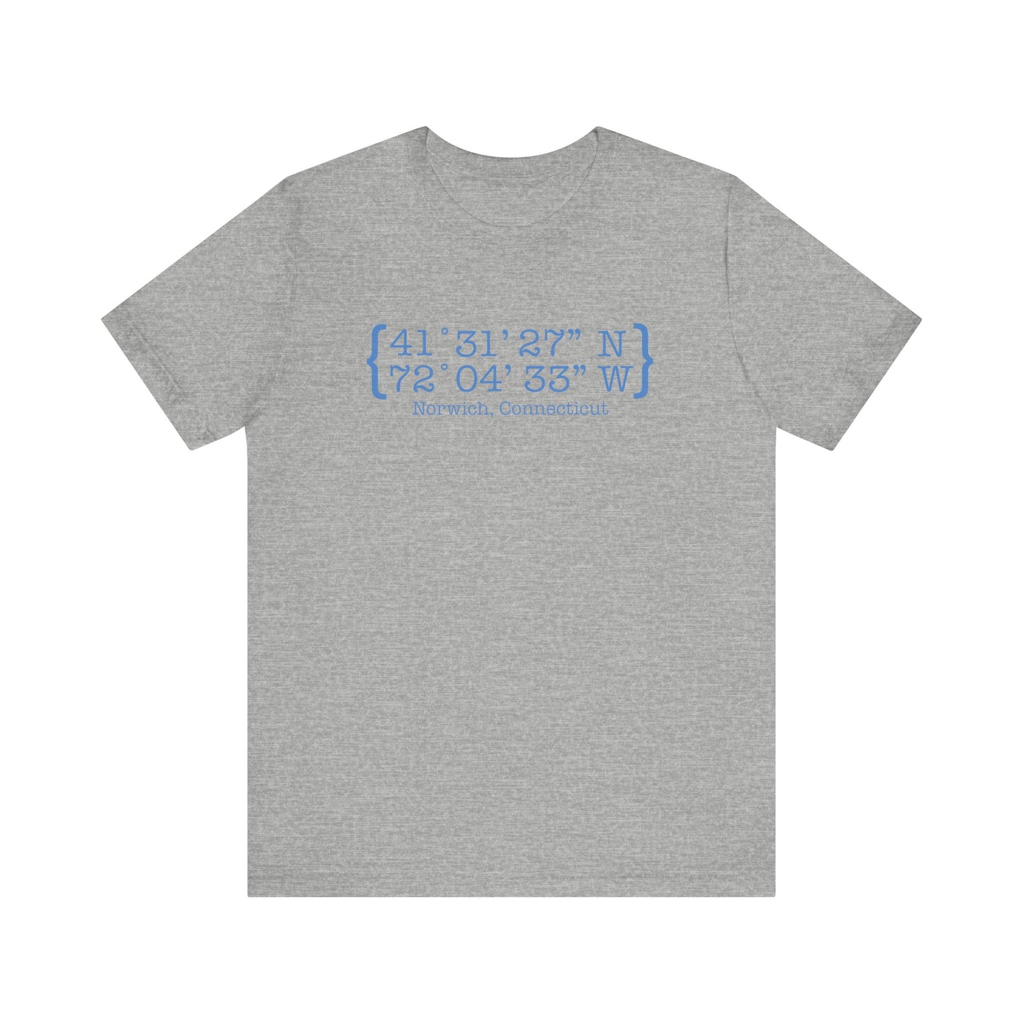 norwich Coordinates // norwich connecticut unisex t shirt // finding connecticut 