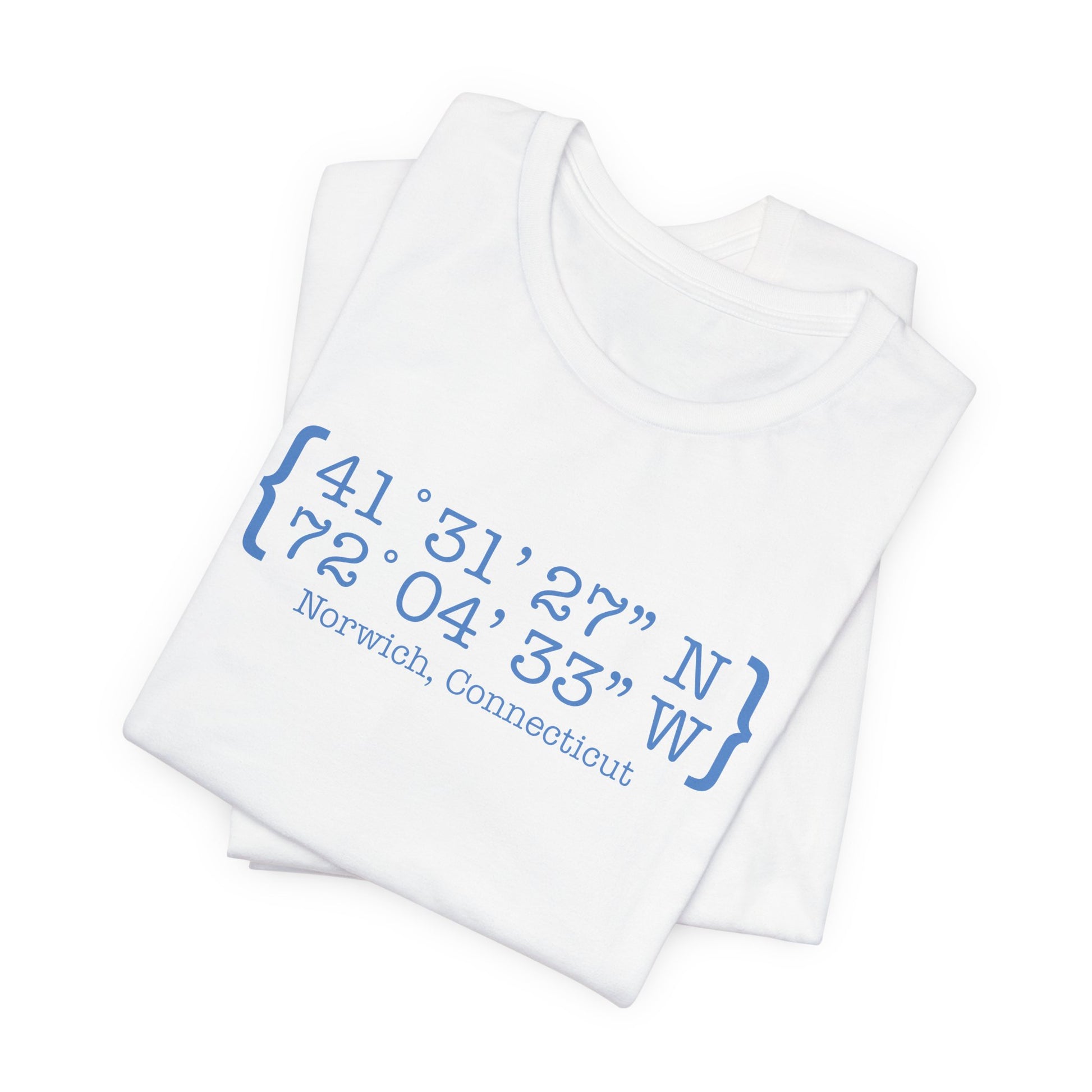 norwich Coordinates // norwich connecticut unisex t shirt // finding connecticut 