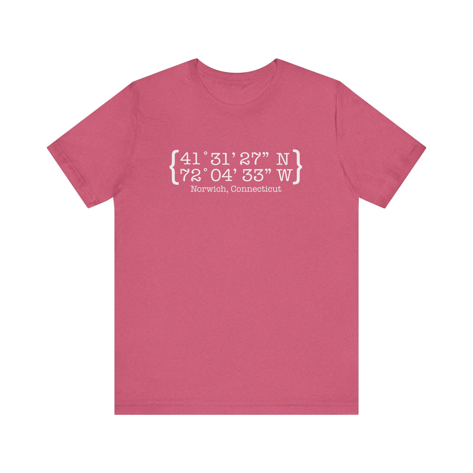norwich Coordinates // norwich ct unisex t shirts   // finding connecticut 