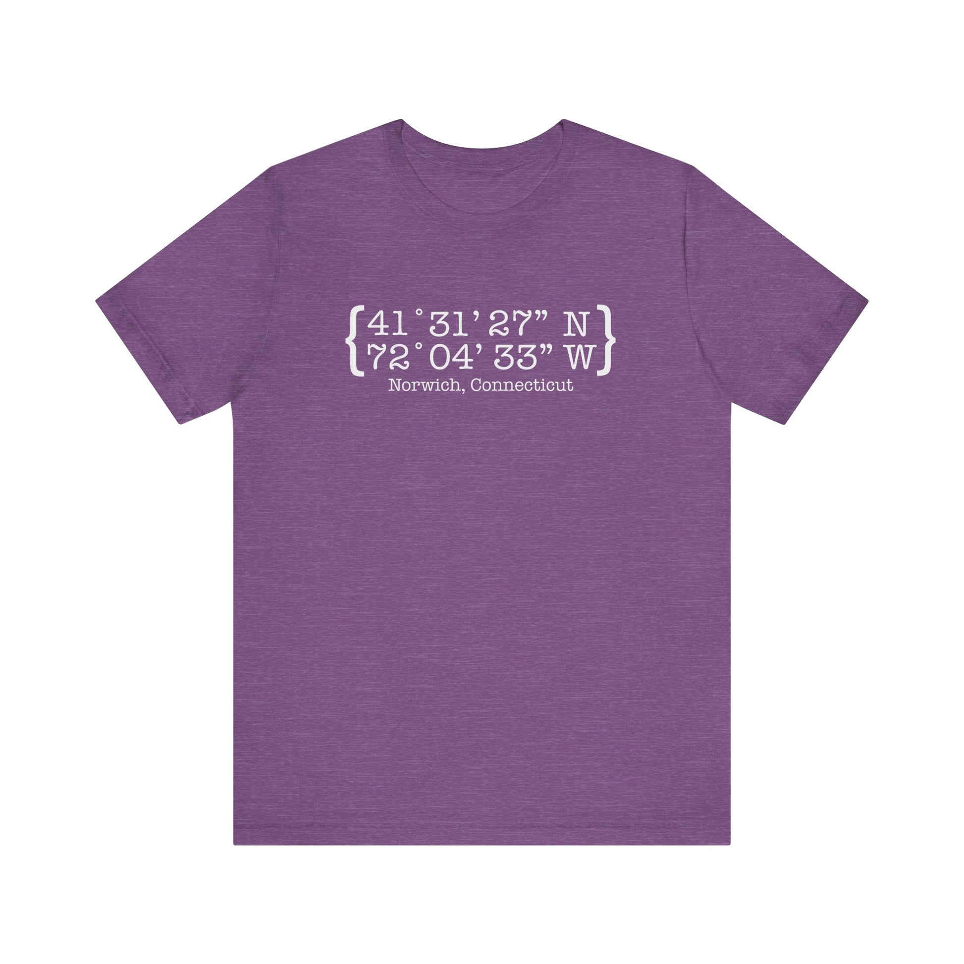 norwich Coordinates // norwich ct unisex t shirts   // finding connecticut 