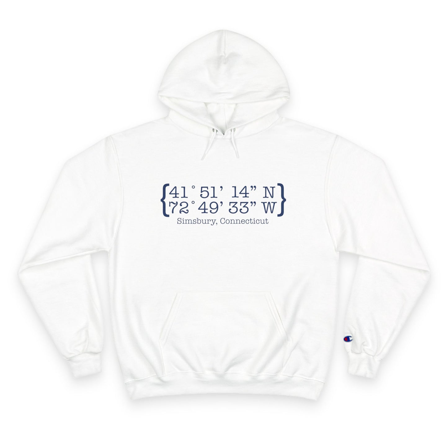 simsbury coordinates // simsbury connecticut champion unisex hoodie sweatshirt // finding connecticut 