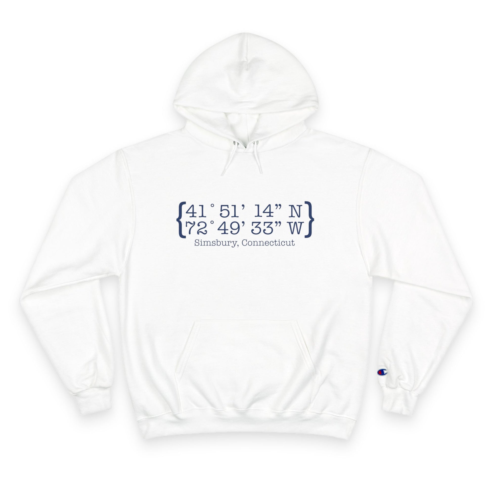 simsbury coordinates // simsbury connecticut champion unisex hoodie sweatshirt // finding connecticut 