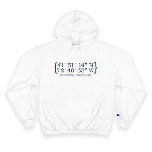 simsbury coordinates // simsbury connecticut champion unisex hoodie sweatshirt // finding connecticut 