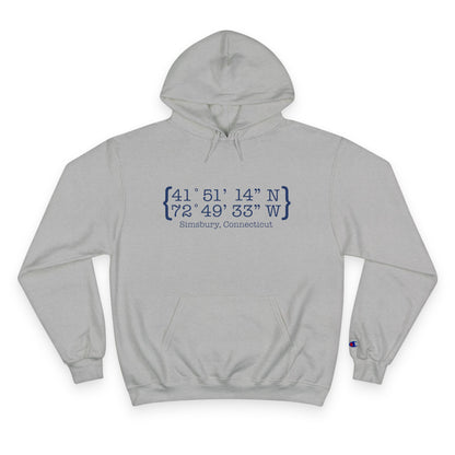 simsbury coordinates // simsbury connecticut champion unisex hoodie sweatshirt // finding connecticut 