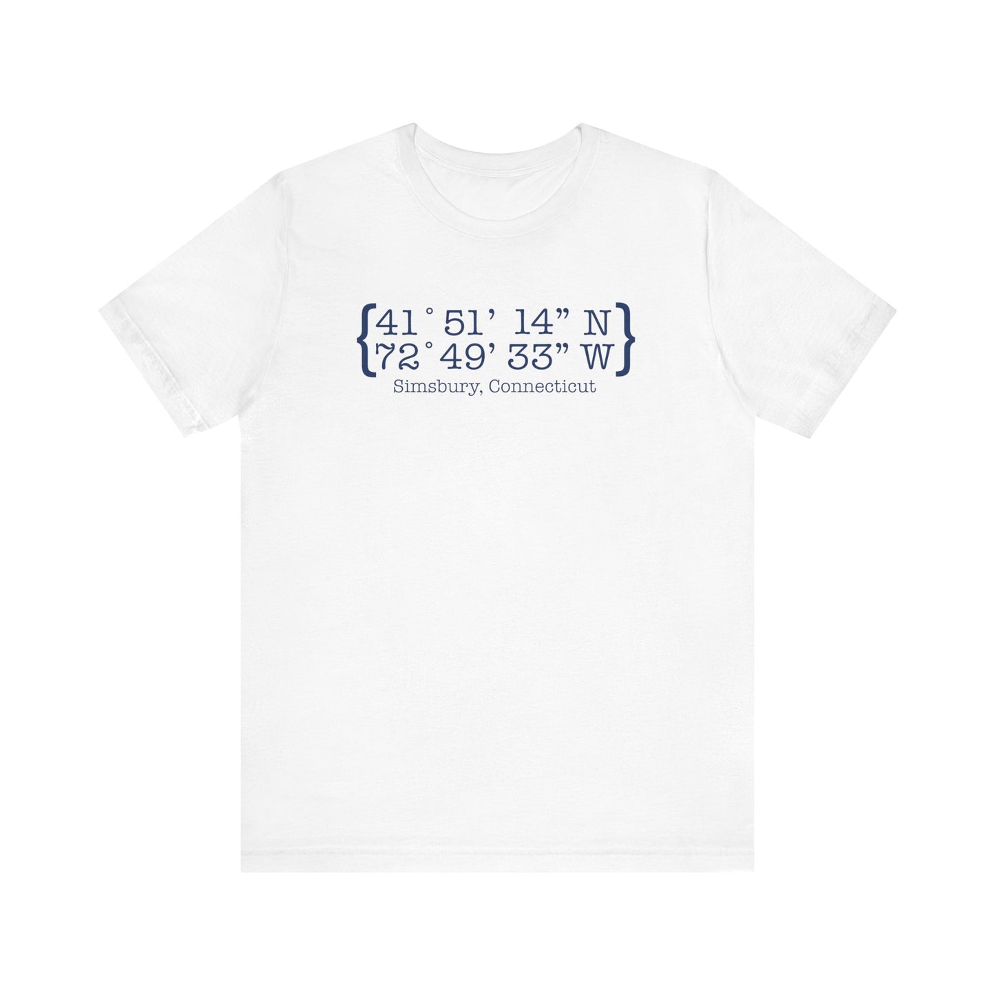simsbury coordinates // simsbury connecticut champion unisex t shirt// finding connecticut 