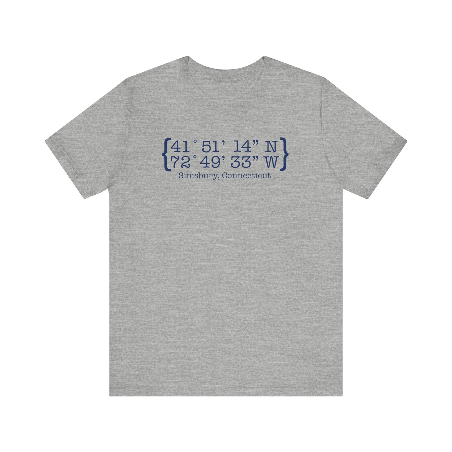 simsbury coordinates // simsbury connecticut champion unisex t shirt// finding connecticut 