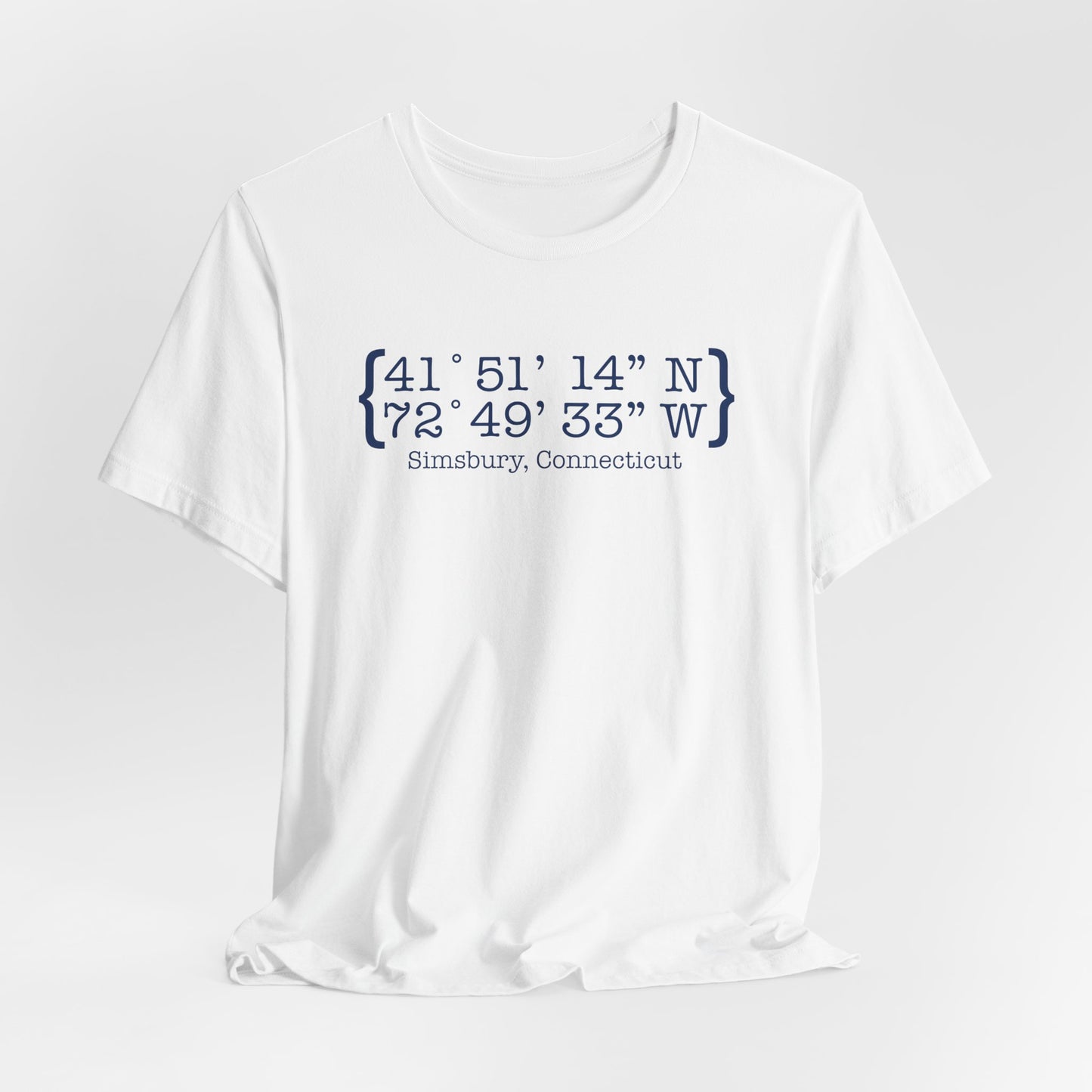 simsbury coordinates // simsbury connecticut champion unisex t shirt// finding connecticut 
