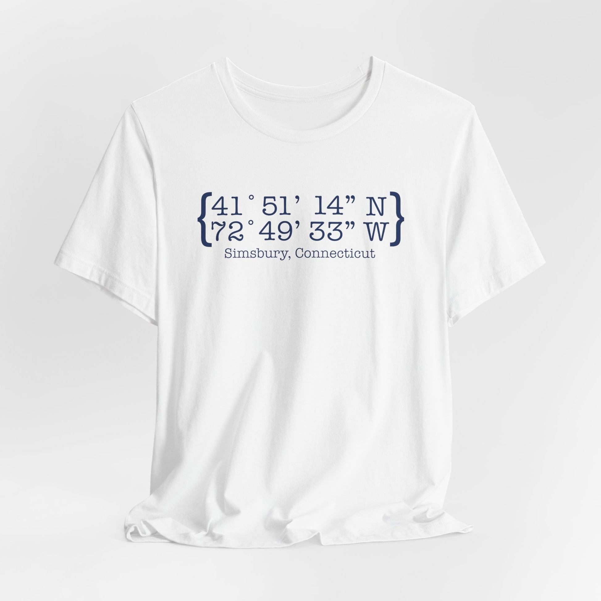simsbury coordinates // simsbury connecticut champion unisex t shirt// finding connecticut 