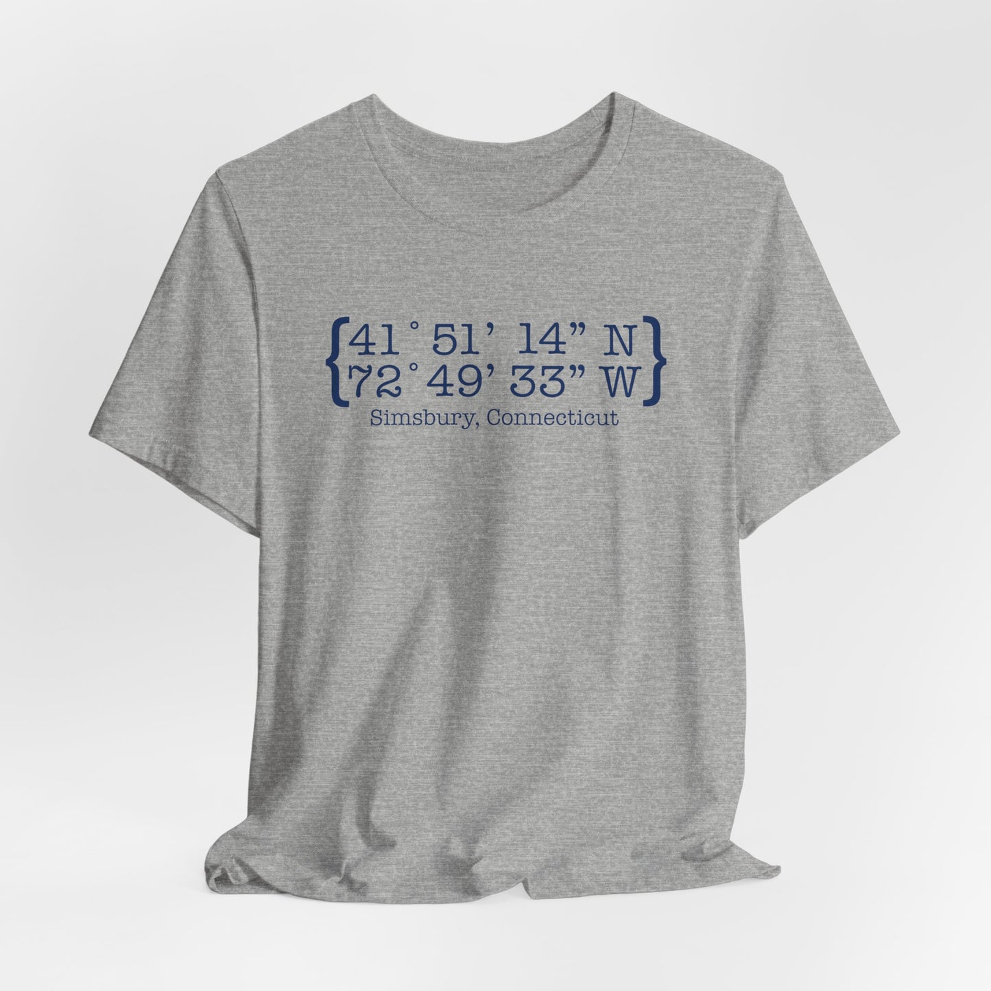 simsbury coordinates // simsbury connecticut champion unisex t shirt// finding connecticut 