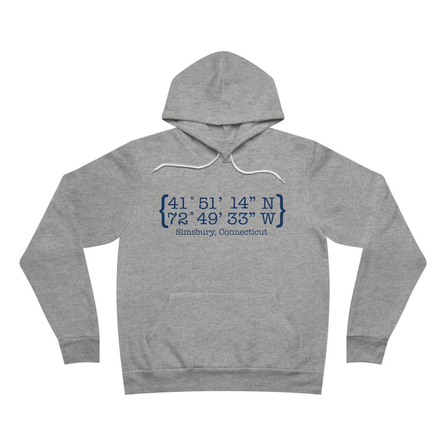 simsbury coordinates // simsbury connecticut  unisex hoodie sweatshirt / finding connecticut 