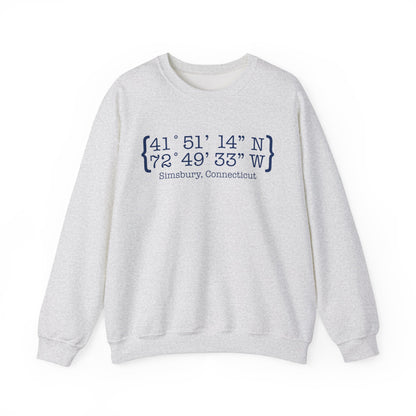 simsbury coordinates // simsbury connecticut  unisex sweatshirt// finding connecticut 