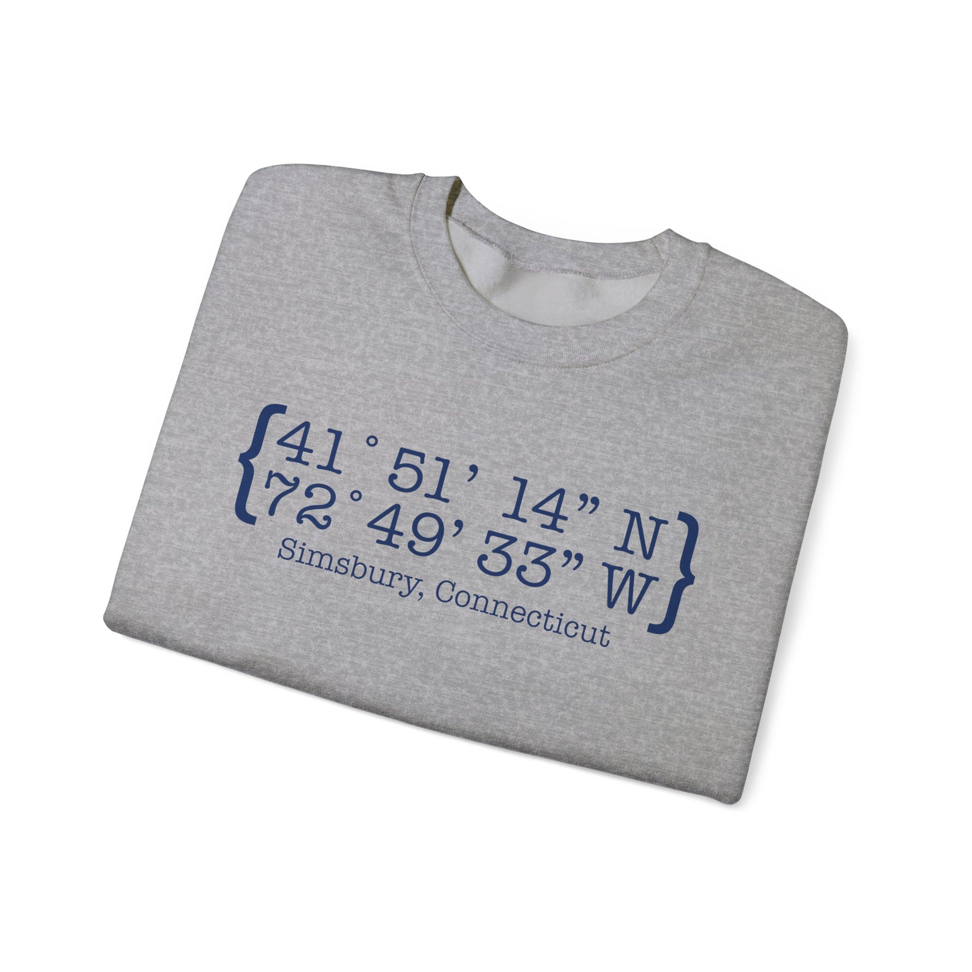  simsbury coordinates // simsbury connecticut  unisex sweatshirt// finding connecticut 